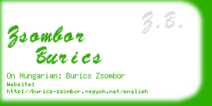 zsombor burics business card